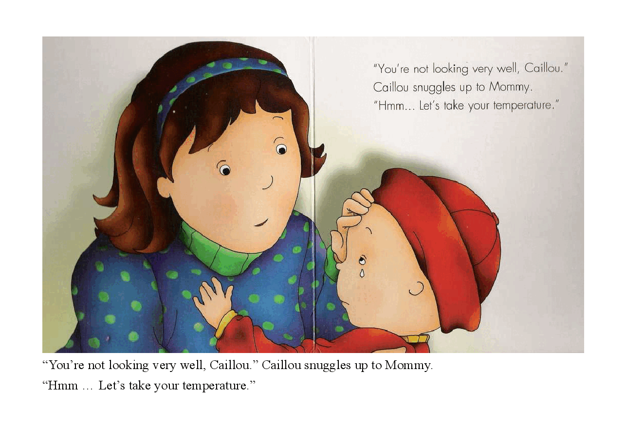 卡由英文绘本Caillou-A Visit to the Doctor.pdf,第3页预览