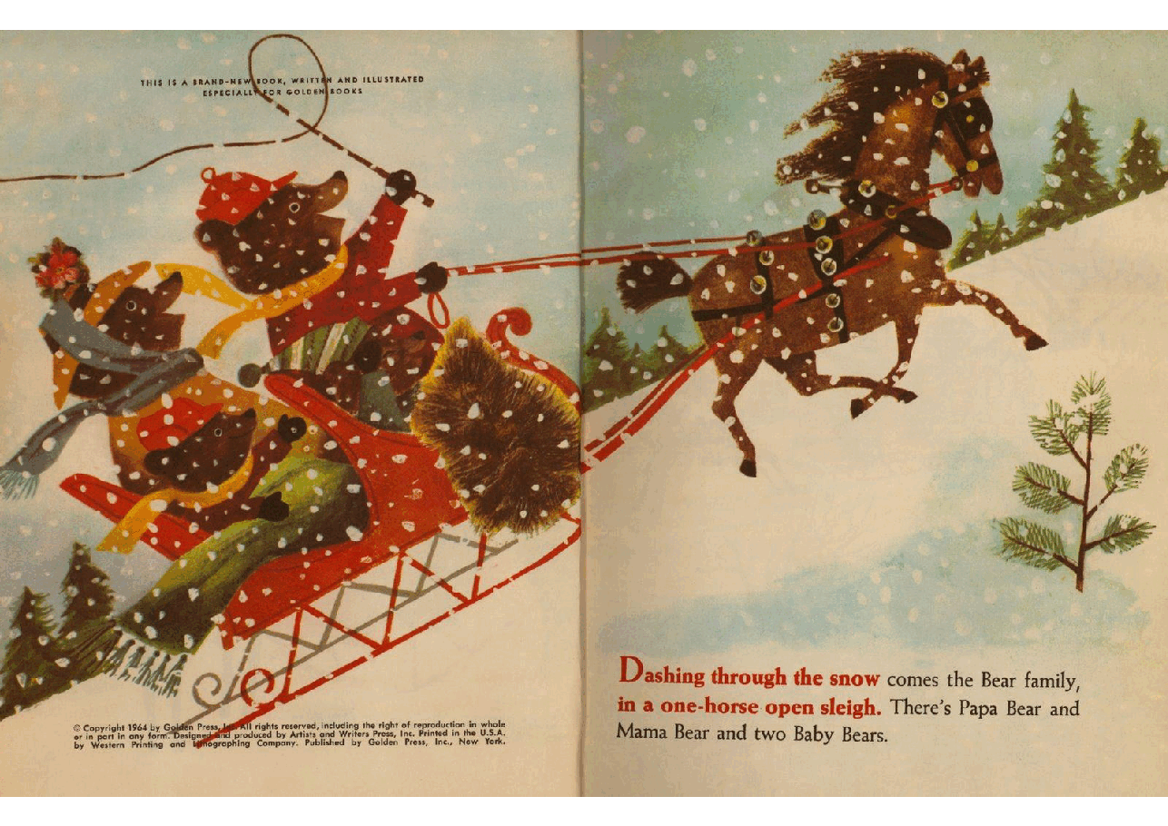 名家精选英语绘本Little Golden Book 0458-9 - Jingle Bells (1964) (2 covers) (goldengems).pdf,第4页预览