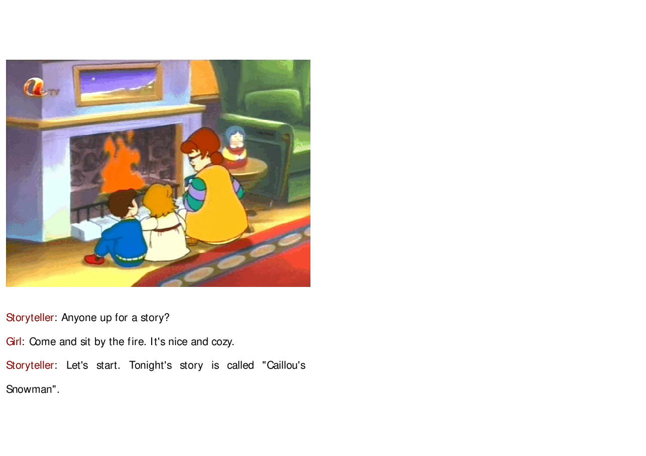 卡由英文绘本Caillou's snowball.pdf,第2页预览