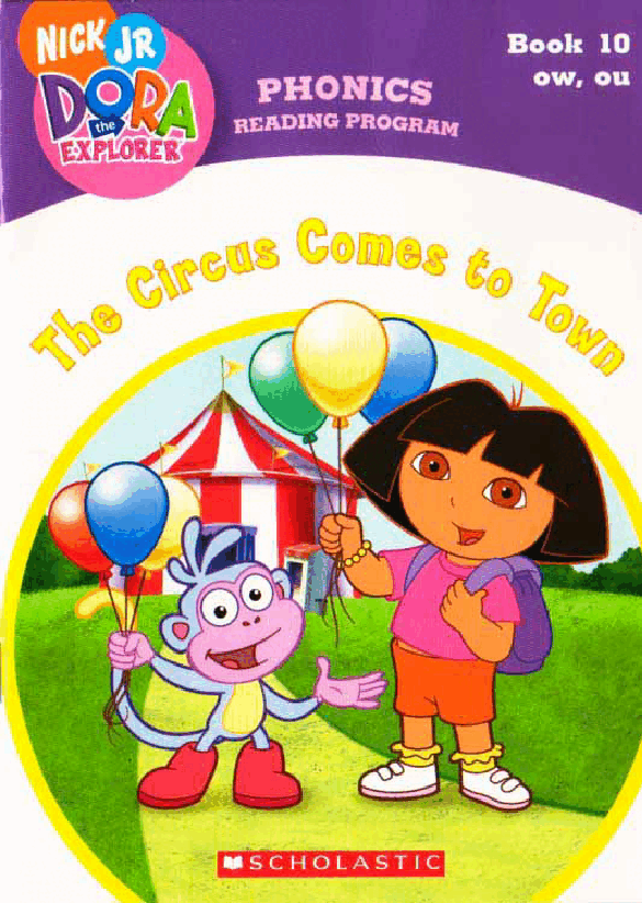 36本爱探险的朵拉英文绘本a circus comes to town.pdf,第1页预览