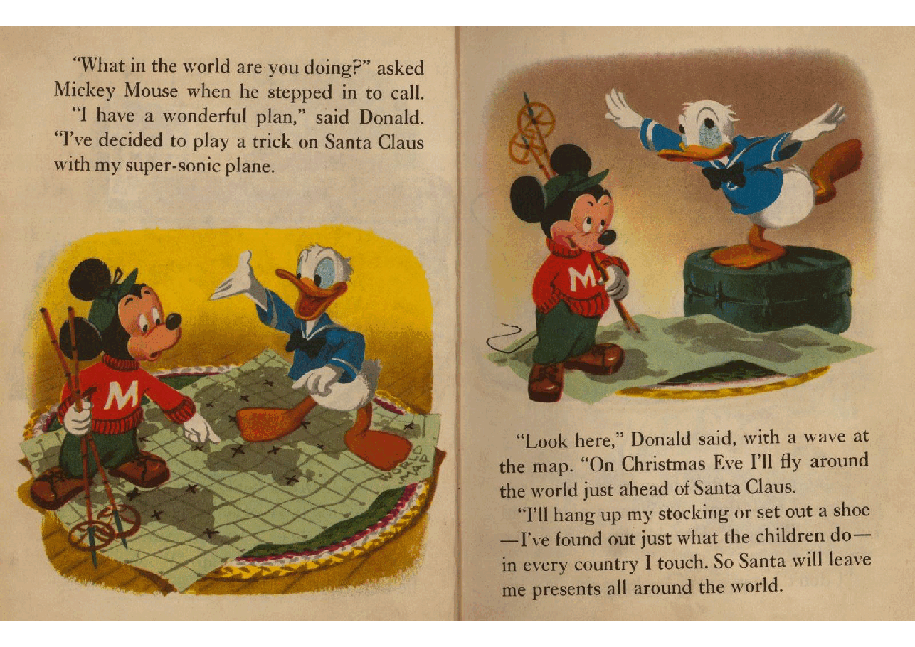 名家精选英语绘本A Little Golden Book D027 - Walt Disney's Donald Duck and Santa Claus (1952) (goldengems).pdf,第4页预览