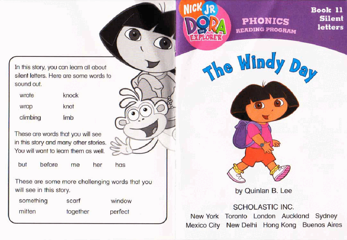 36本爱探险的朵拉英文绘本the windy day.pdf，第2页预览