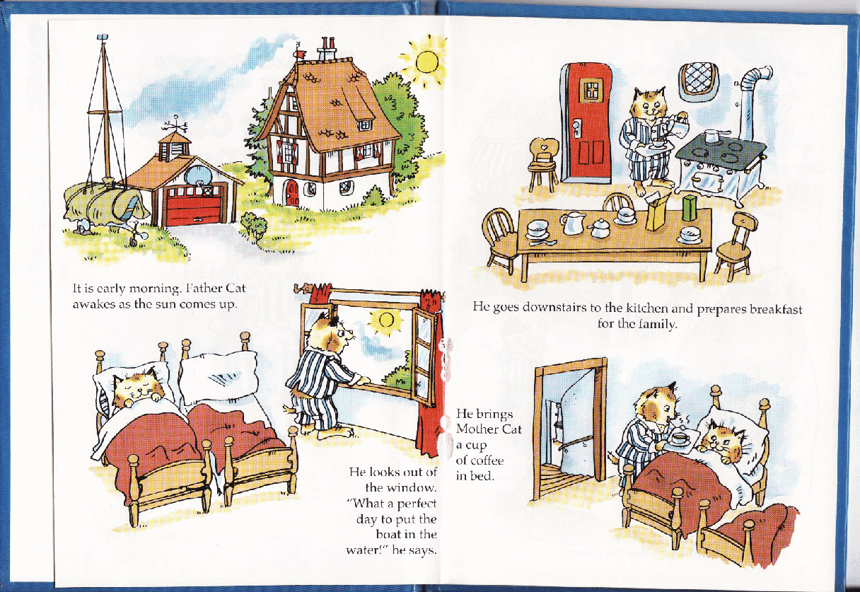 理查德斯凯瑞忙忙碌碌镇系列绘本16册[Richard Scarry]Father Cats Busy Day.pdf，第3页预览