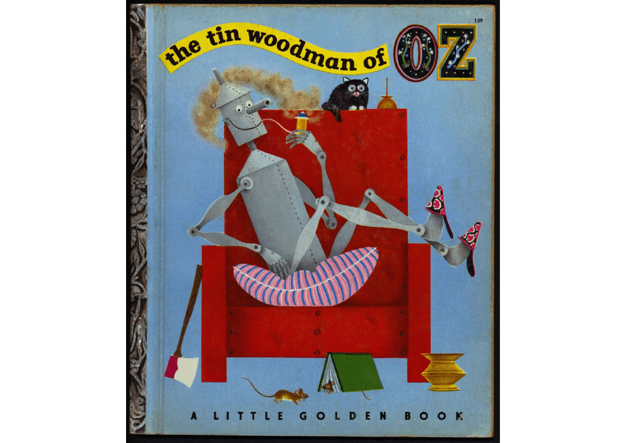 名家精选英语绘本Little Golden Book 0159 - The Tin Woodman of Oz (1952) (Freckled Derelict).pdf,第1页预览