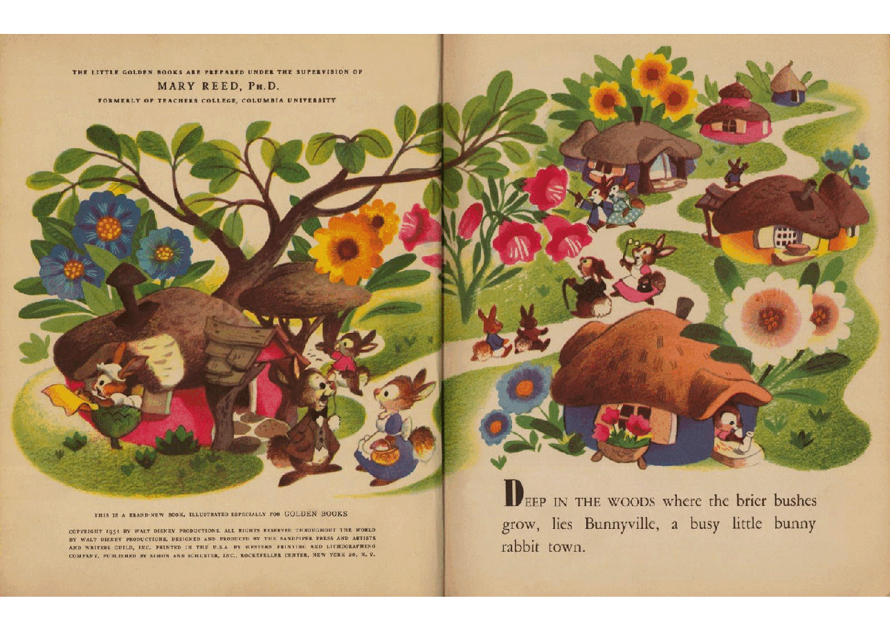 名家精选英语绘本A Little Golden Book D021 - Walt Disney's Grandpa Bunny (1951) (goldengems).pdf,第3页预览