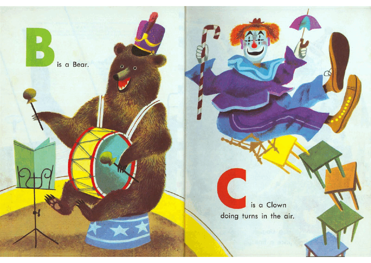 名家精选英语绘本The Circus ABC (1955) (Little Golden Book) (goldengems).pdf,第4页预览