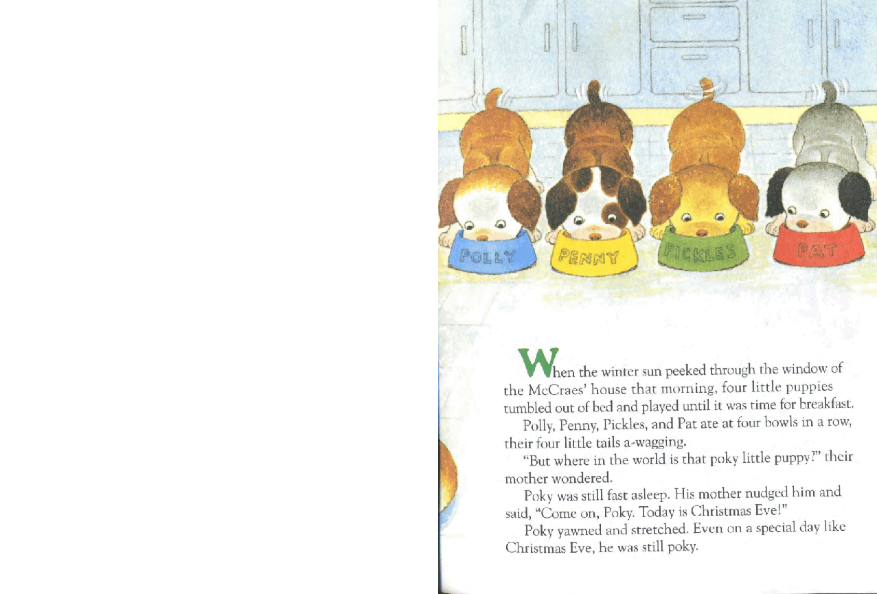 英语绘本A little Golden Books Poky Little Puppy‘s First Christmas.pdf,第3页预览