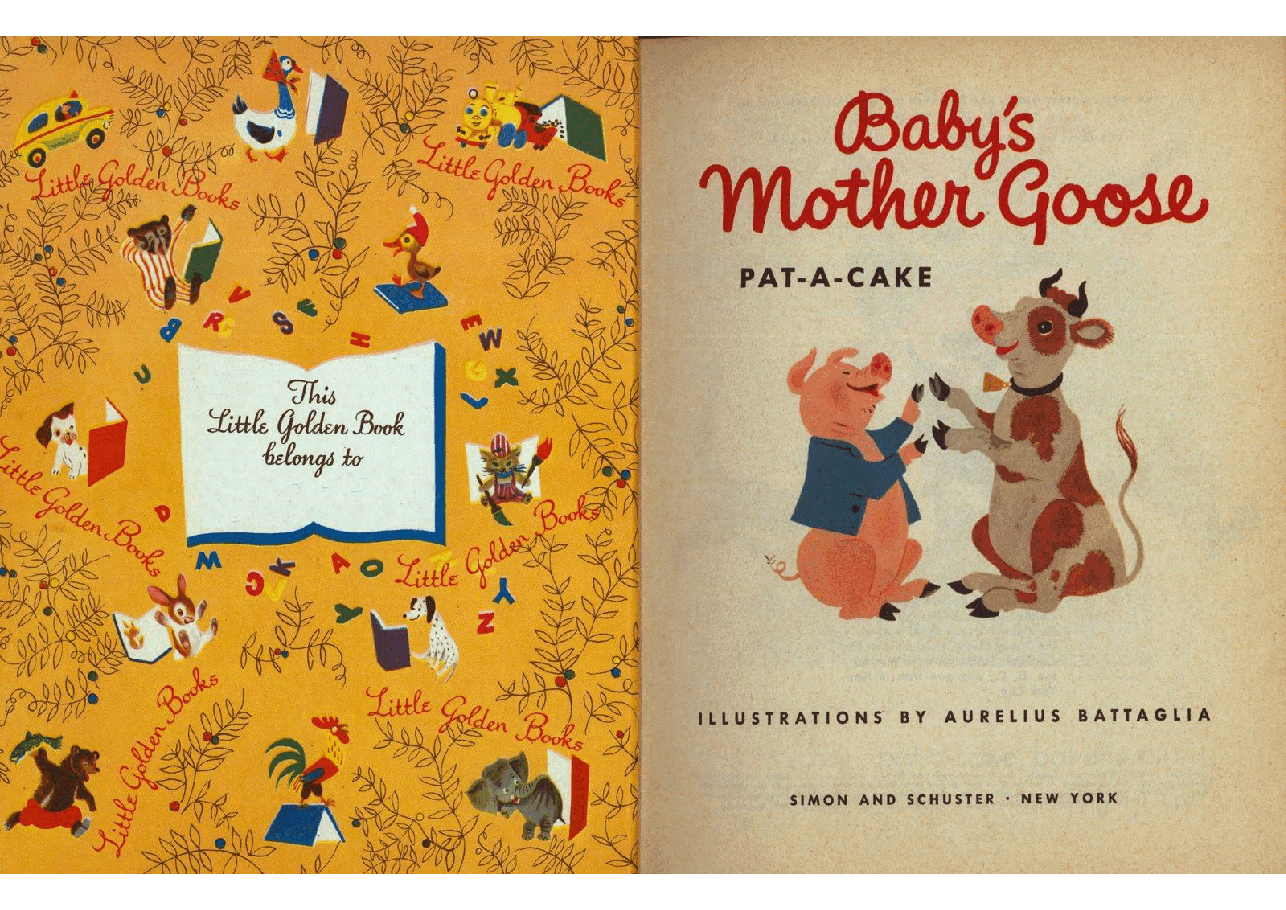 名家精选英语绘本Little Golden Book 0303 - Baby's Mother Goose - PAT-A-CAKE (1948) (Freckled Derelict).pdf，第2页预览