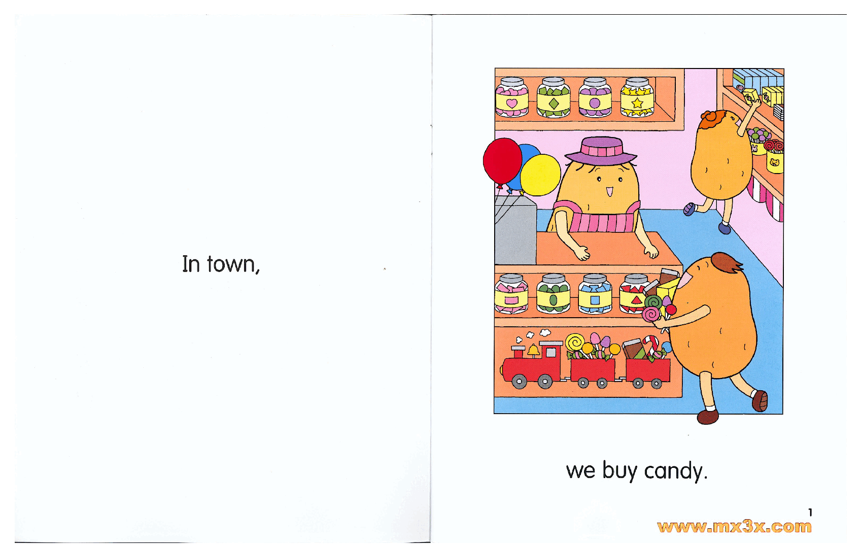 牛津马铃薯小子英文绘本Potato Pals 2C-In Town.pdf,第2页预览