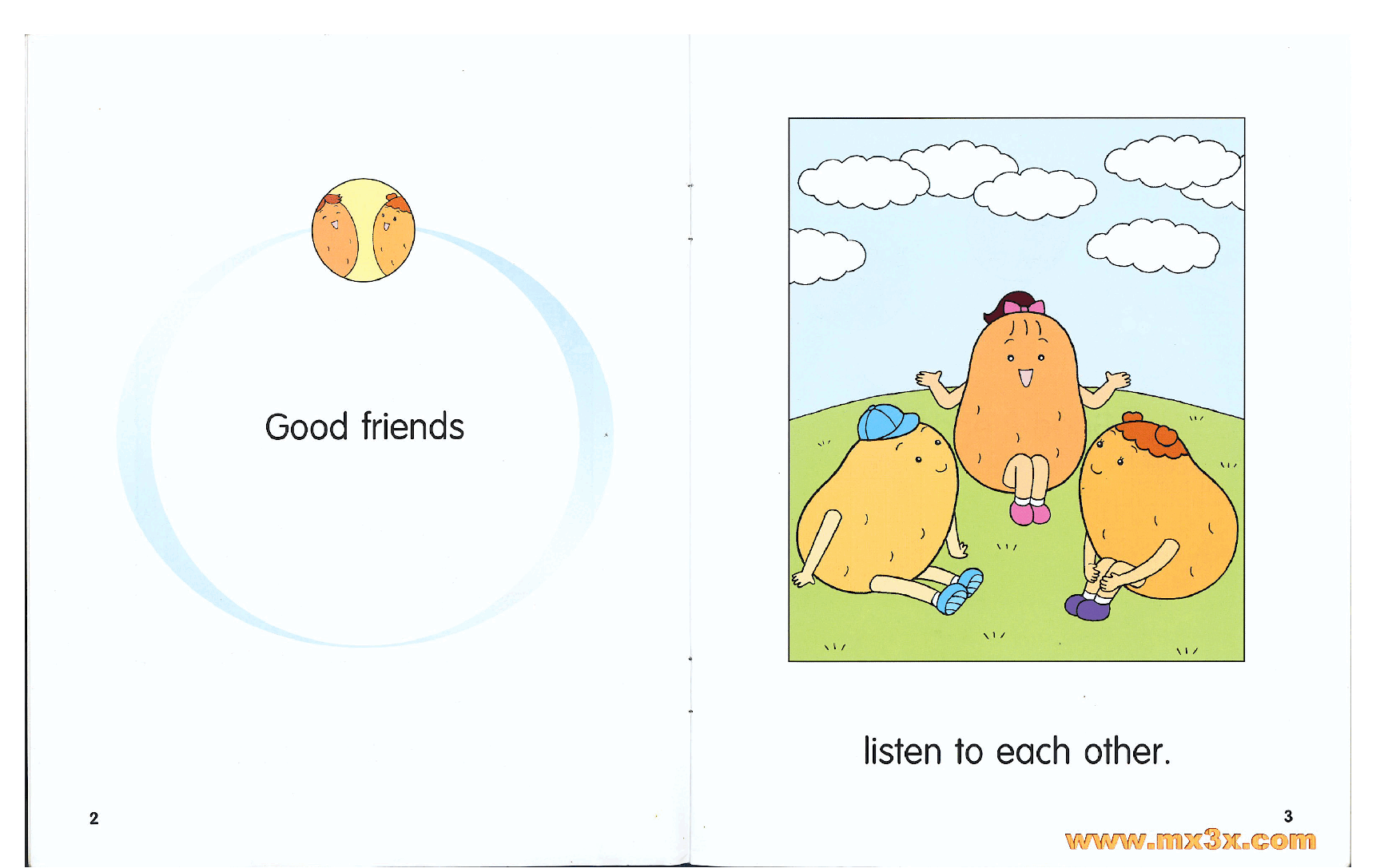 牛津马铃薯小子英文绘本Potato Pals 1E-good friends.pdf,第3页预览