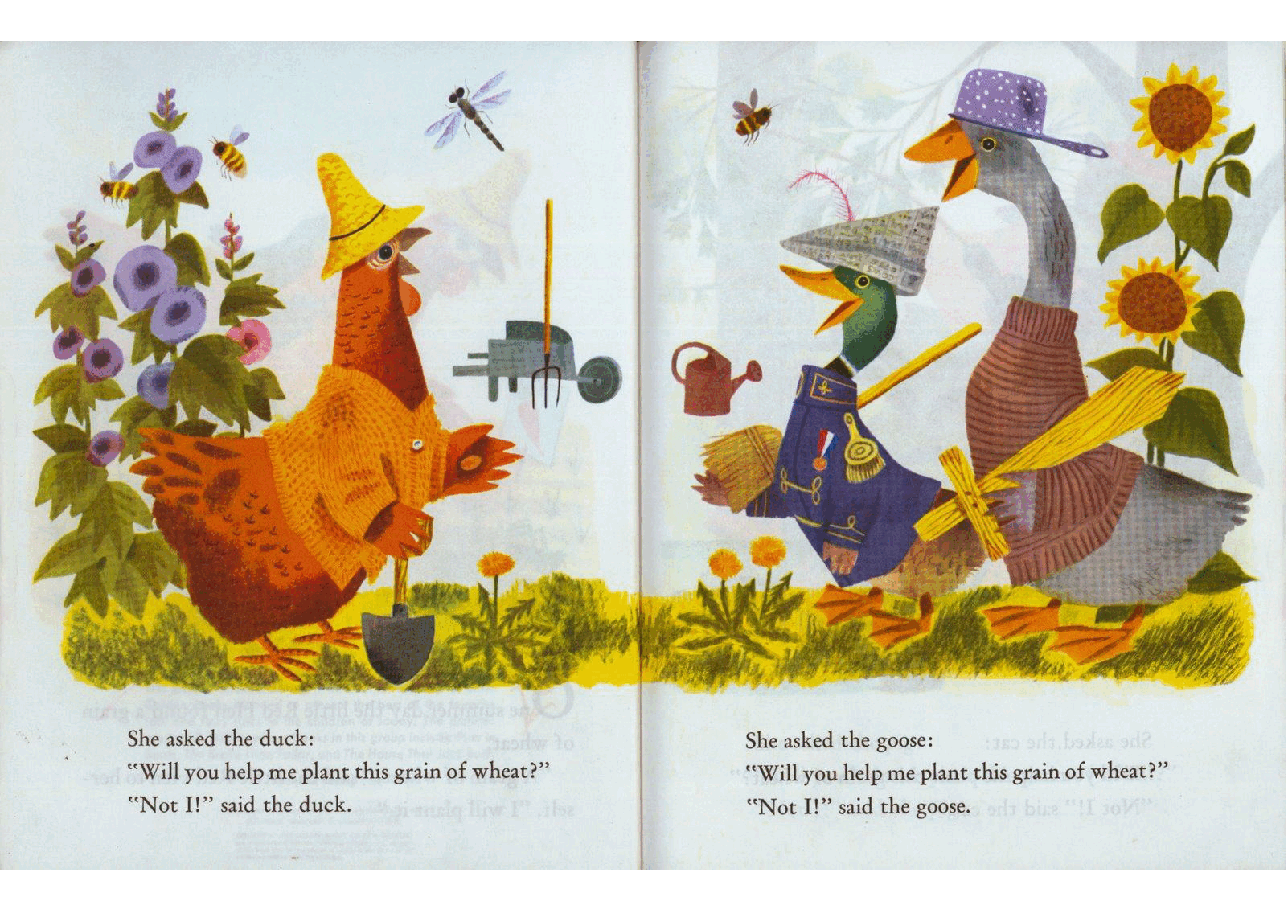 名家精选英语绘本Little Golden Book 0519 - The Little Red Hen (1954) (Freckled Derelict).pdf,第4页预览