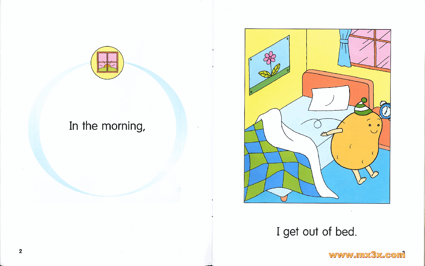 牛津马铃薯小子英文绘本Potato Pals 1A-in the morning.pdf,第3页预览