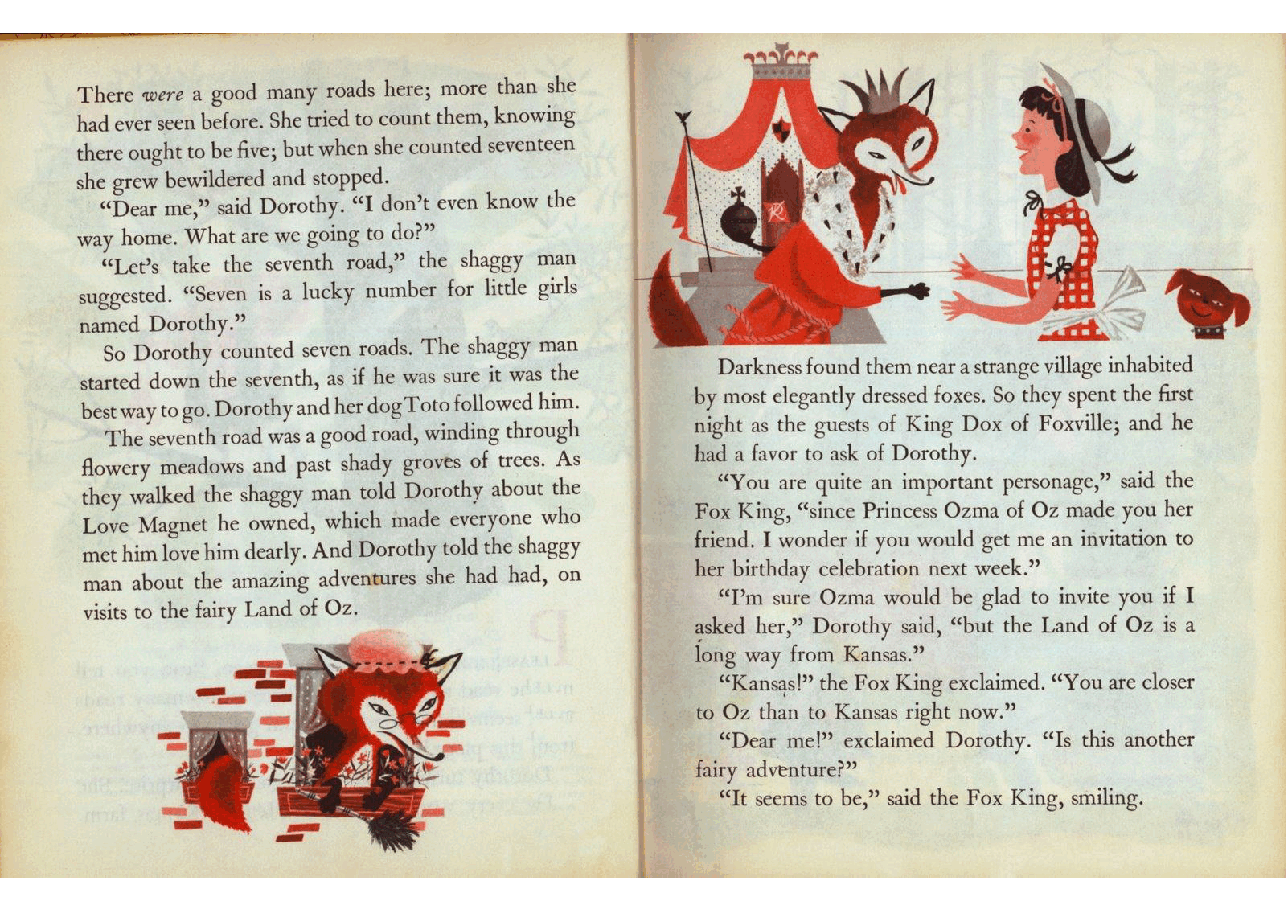 名家精选英语绘本Little Golden Book 0144 - The Road to Oz (1951) (Freckled Derelict).pdf,第4页预览