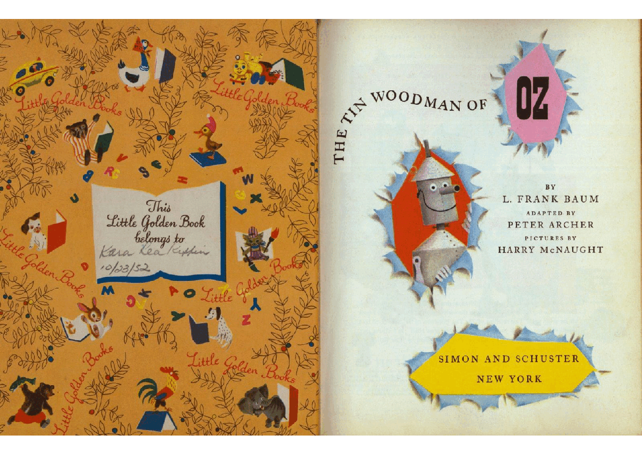 名家精选英语绘本Little Golden Book 0159 - The Tin Woodman of Oz (1952) (Freckled Derelict).pdf,第2页预览
