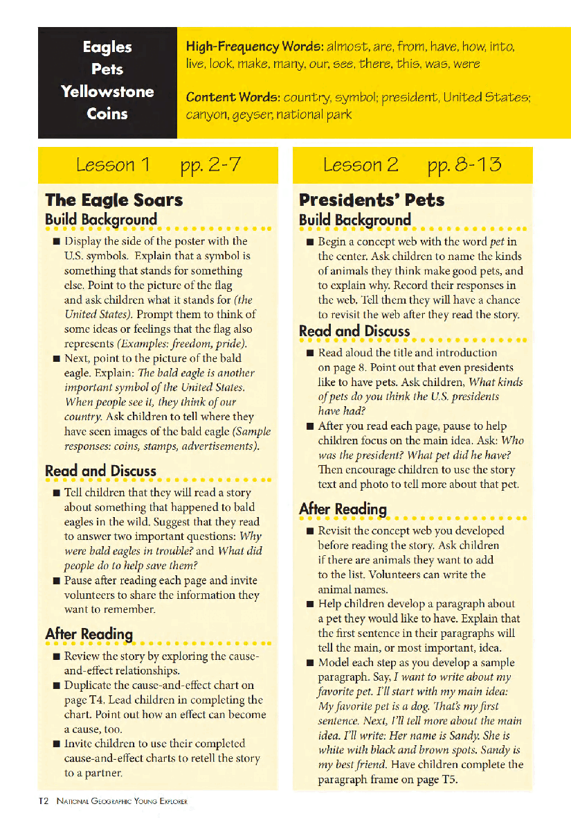 美国国家地理幼儿版january-young-explorer-teacher-guide.pdf,第2页预览