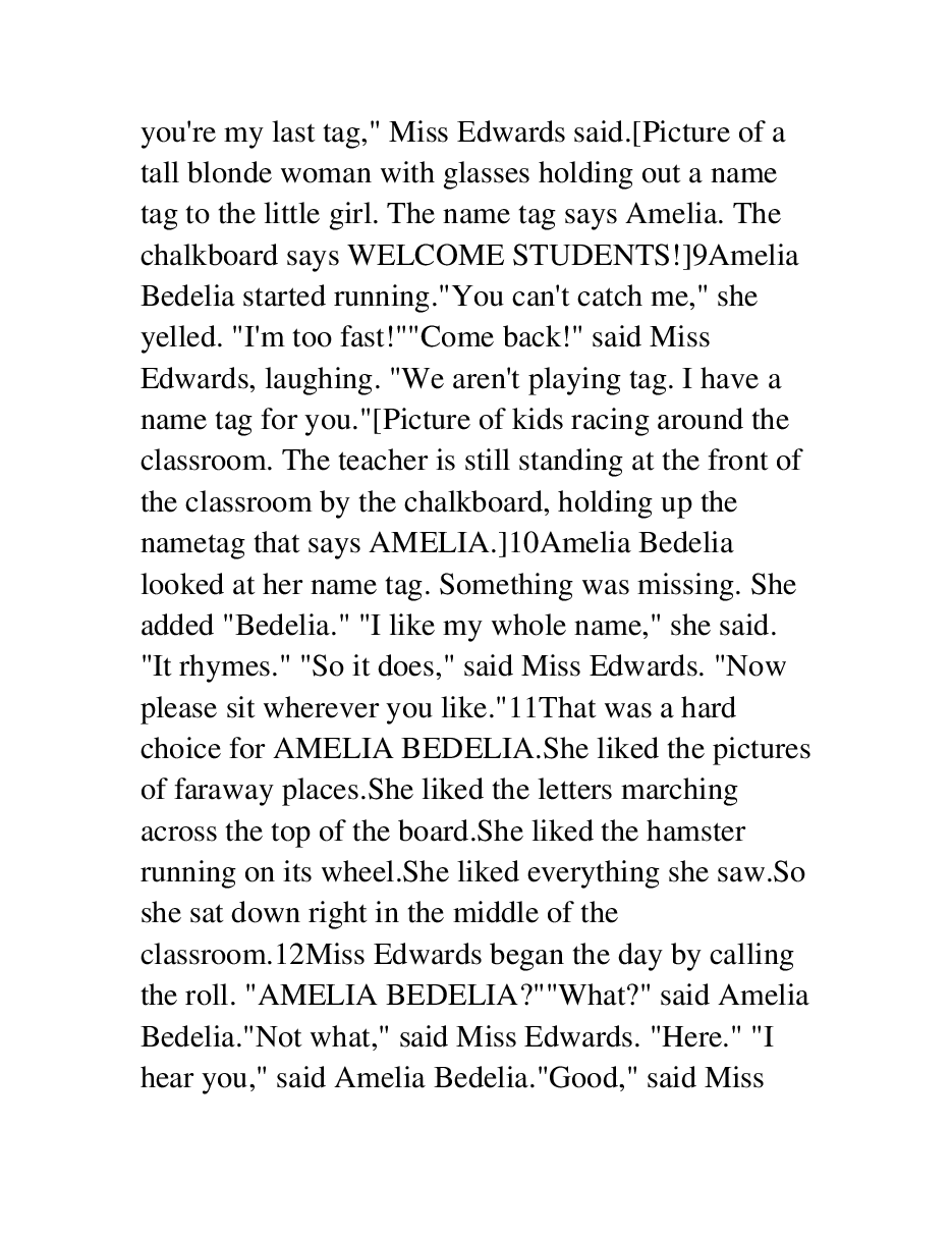 糊涂的女佣系列英文绘本Amelia Bedelia's First Day of School - Herman Parish.pdf,第3页预览