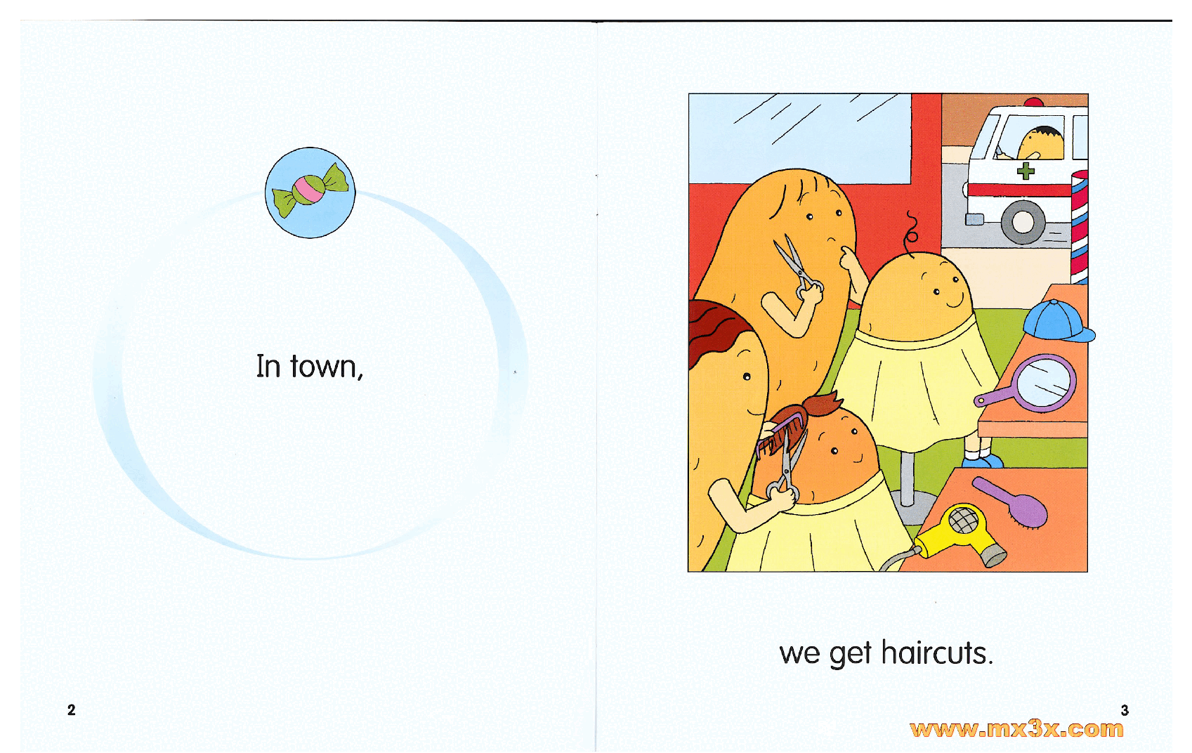 牛津马铃薯小子英文绘本Potato Pals 2C-In Town.pdf,第3页预览