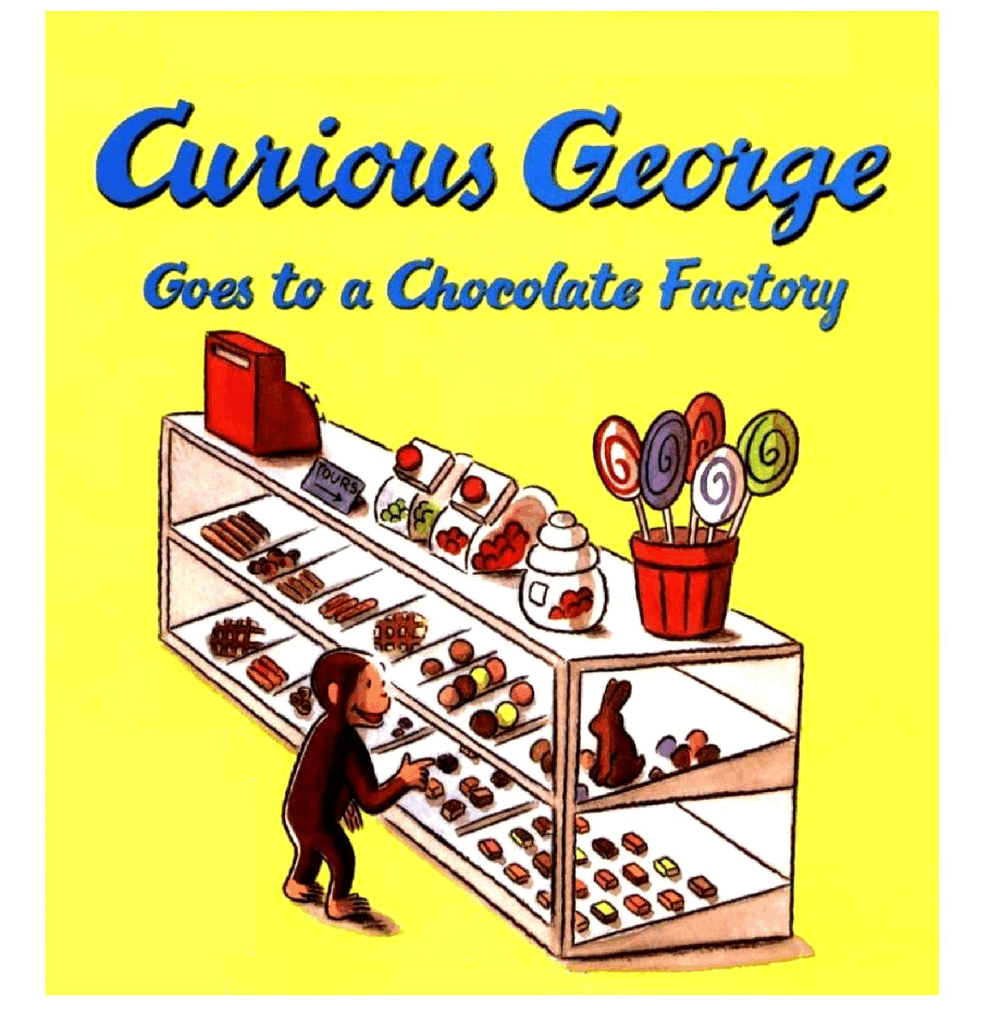 好奇的乔治英文绘本系列Curious George Goes to a Chocolate Factory.pdf，第1页预览