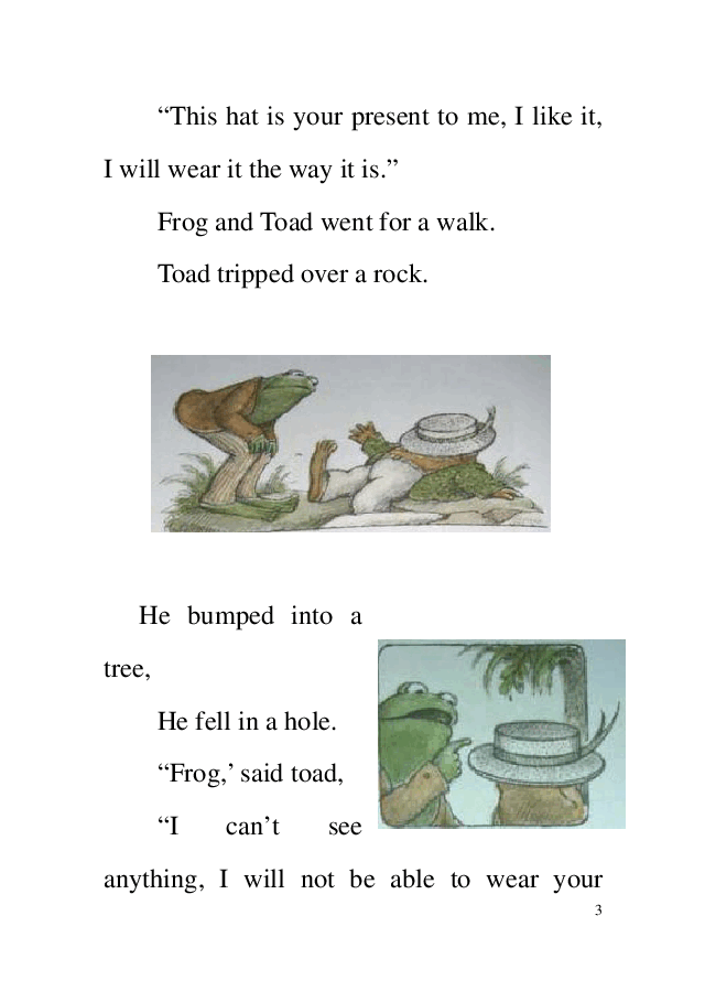 20本青蛙和蟾蜍英文绘本19 The Hat.pdf,第3页预览