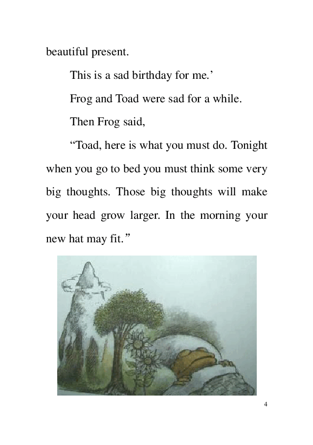 20本青蛙和蟾蜍英文绘本19 The Hat.pdf,第4页预览