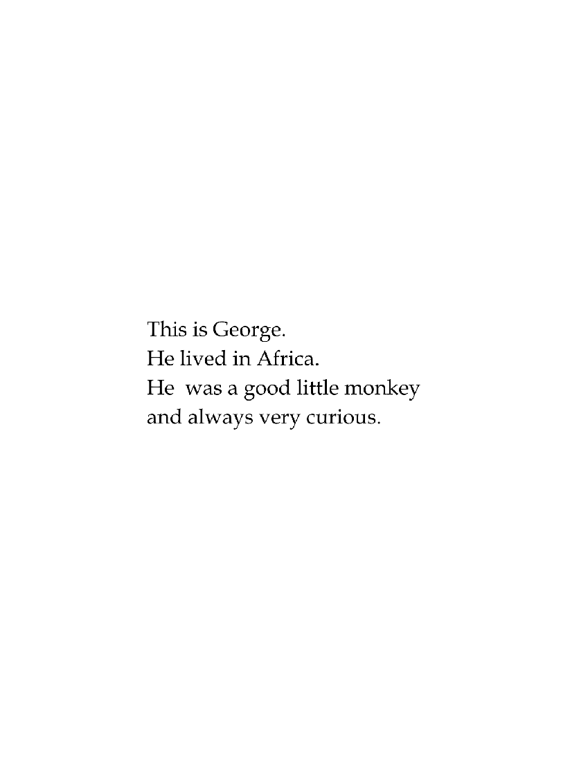 好奇的乔治英文绘本系列Curious George.pdf，第2页预览