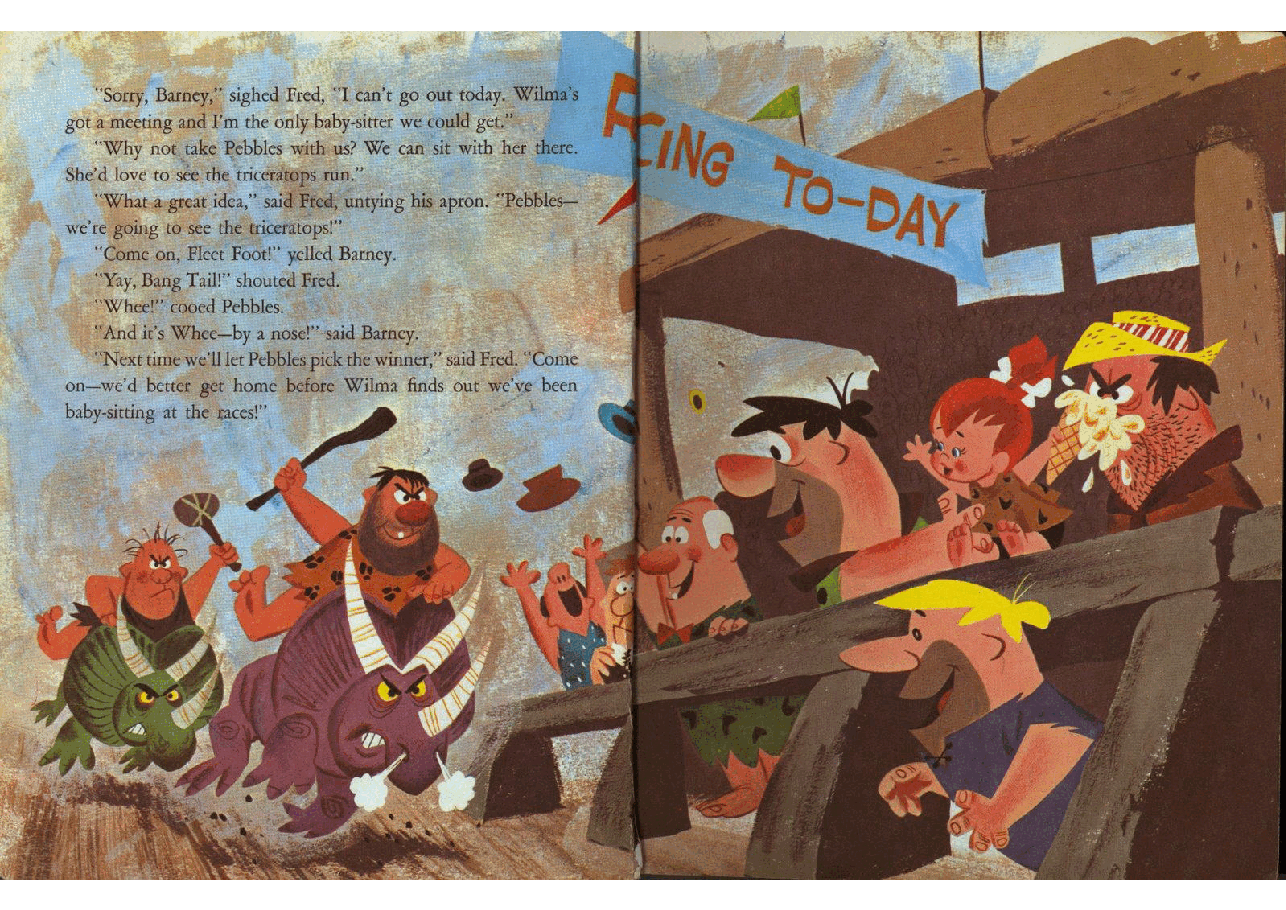 名家精选英语绘本Little Golden Book 0531 - Hanna-Barbera Pebbles Flintstone (1963) (Freckled Derelict).pdf,第4页预览