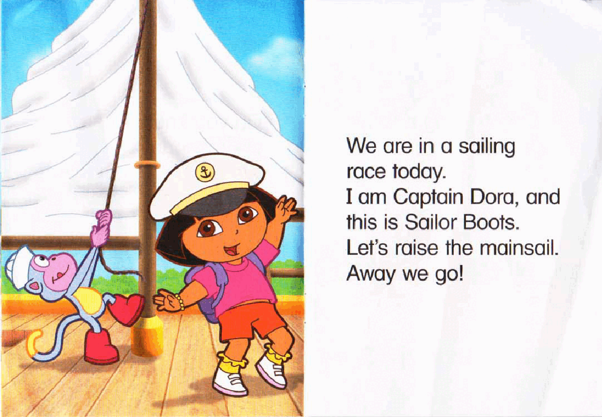 36本爱探险的朵拉英文绘本sail away.pdf,第4页预览