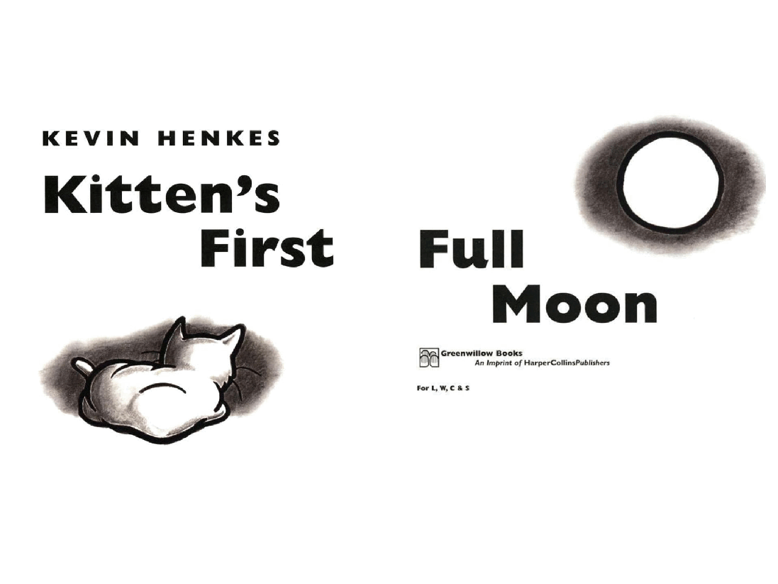 世界TOP50初级启蒙绘本Kitten’s First Full Moon.pdf,第2页预览