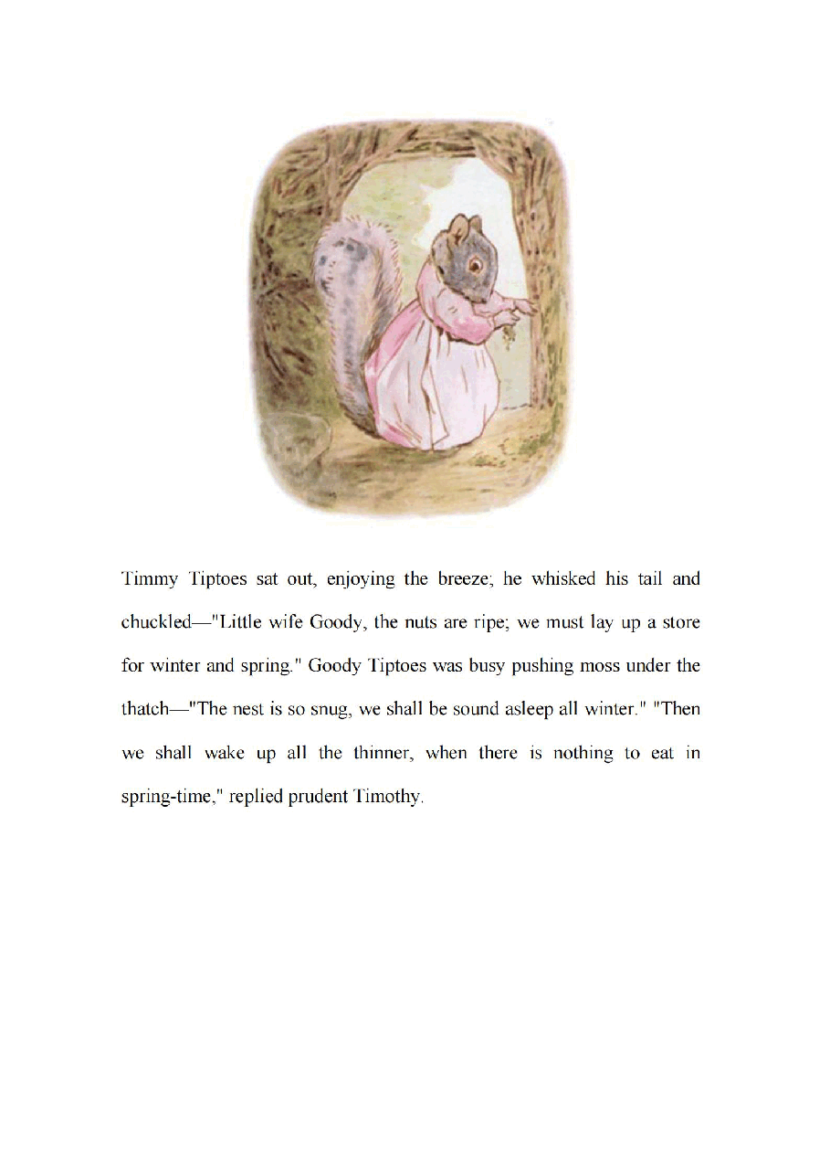 彼得兔系列英语绘本The Tale of Timmy Tiptoes.pdf,第4页预览