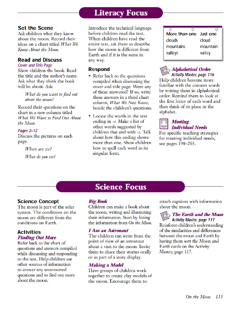 国家地理少儿百科提高级Early14 On the Moon 教学指导.pdf,第2页预览