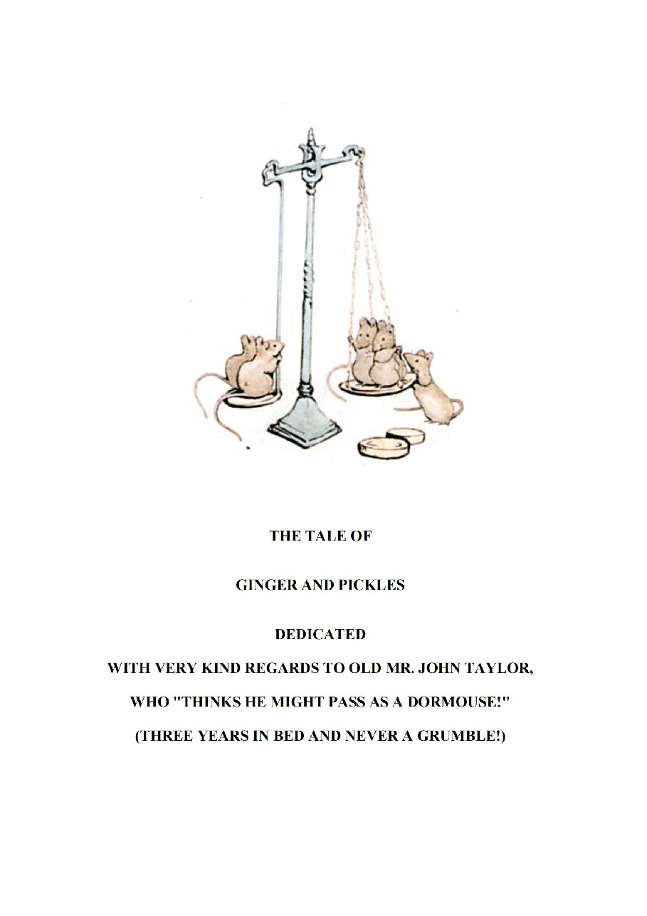 彼得兔系列英语绘本The Tale of Ginger and Pickles.pdf,第2页预览