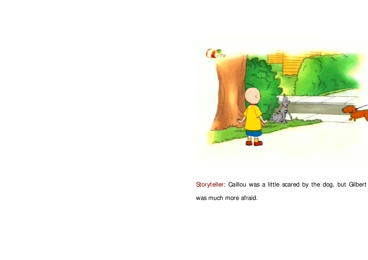 卡由英文绘本Caillou to the rescue.pdf,第3页预览
