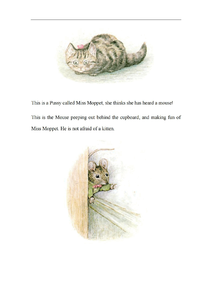 彼得兔系列英语绘本The Story of Miss Moppet.pdf,第3页预览