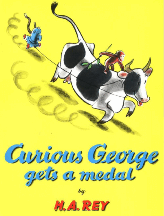 好奇的乔治英文绘本系列Curious George Gets a Medal.pdf,第1页预览