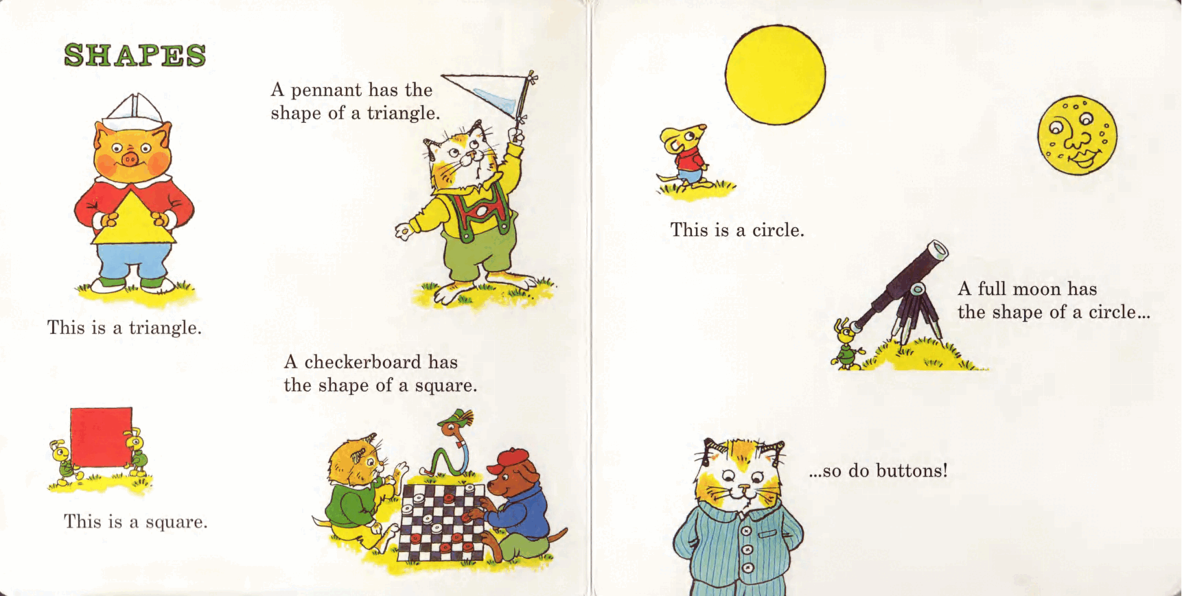 理查德斯凯瑞忙忙碌碌镇系列绘本16册[Richard_Scarry]Shapes & Opposites.pdf，第2页预览