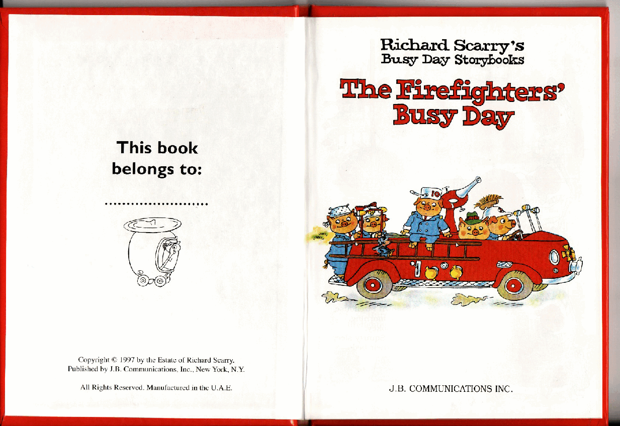 理查德斯凯瑞忙忙碌碌镇系列绘本16册[Richard Scarry]The Firefighters Busy Day.pdf，第2页预览