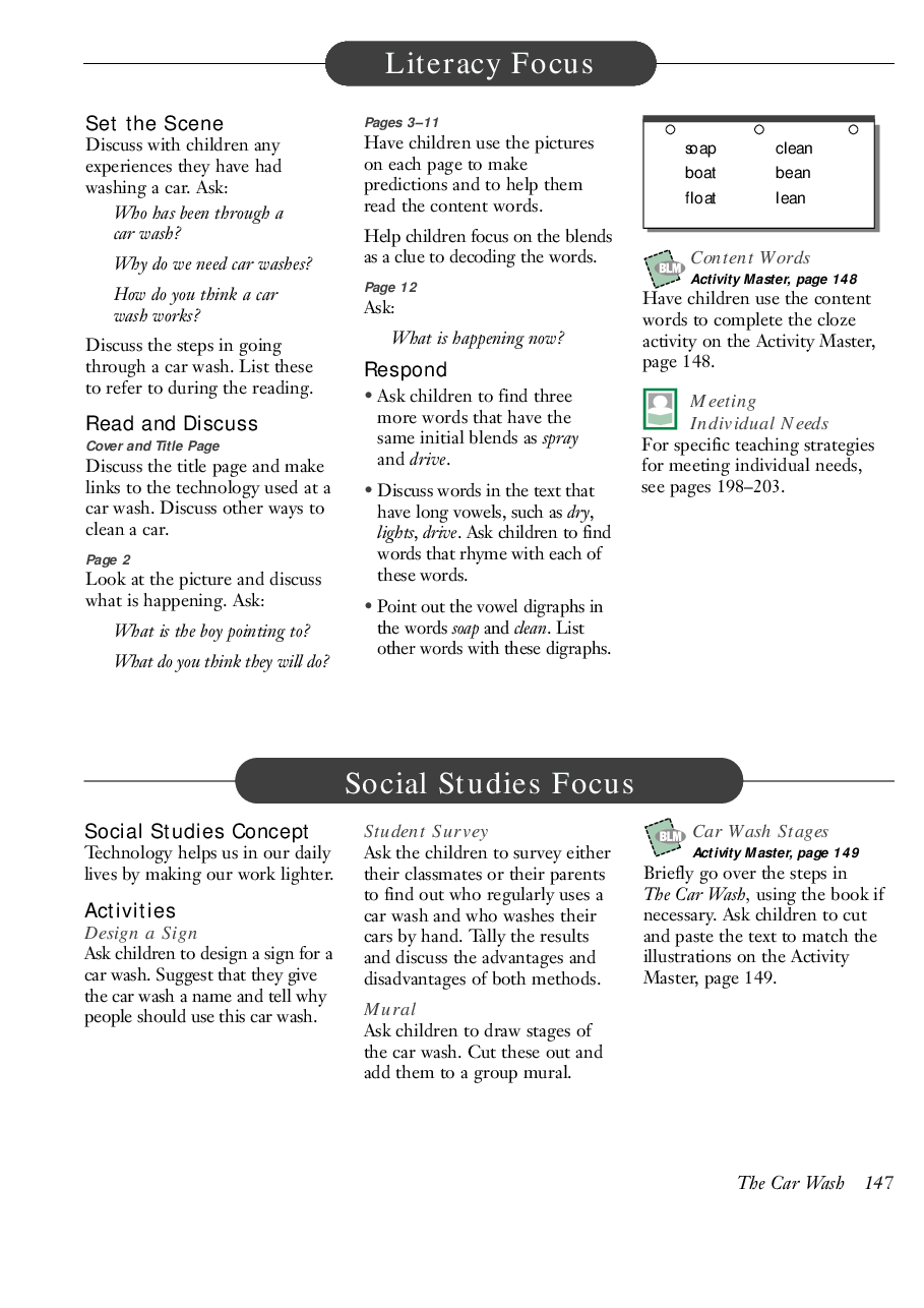 国家地理百科流利级英文绘本Fluent04 the car wash 教学指导.pdf,第2页预览