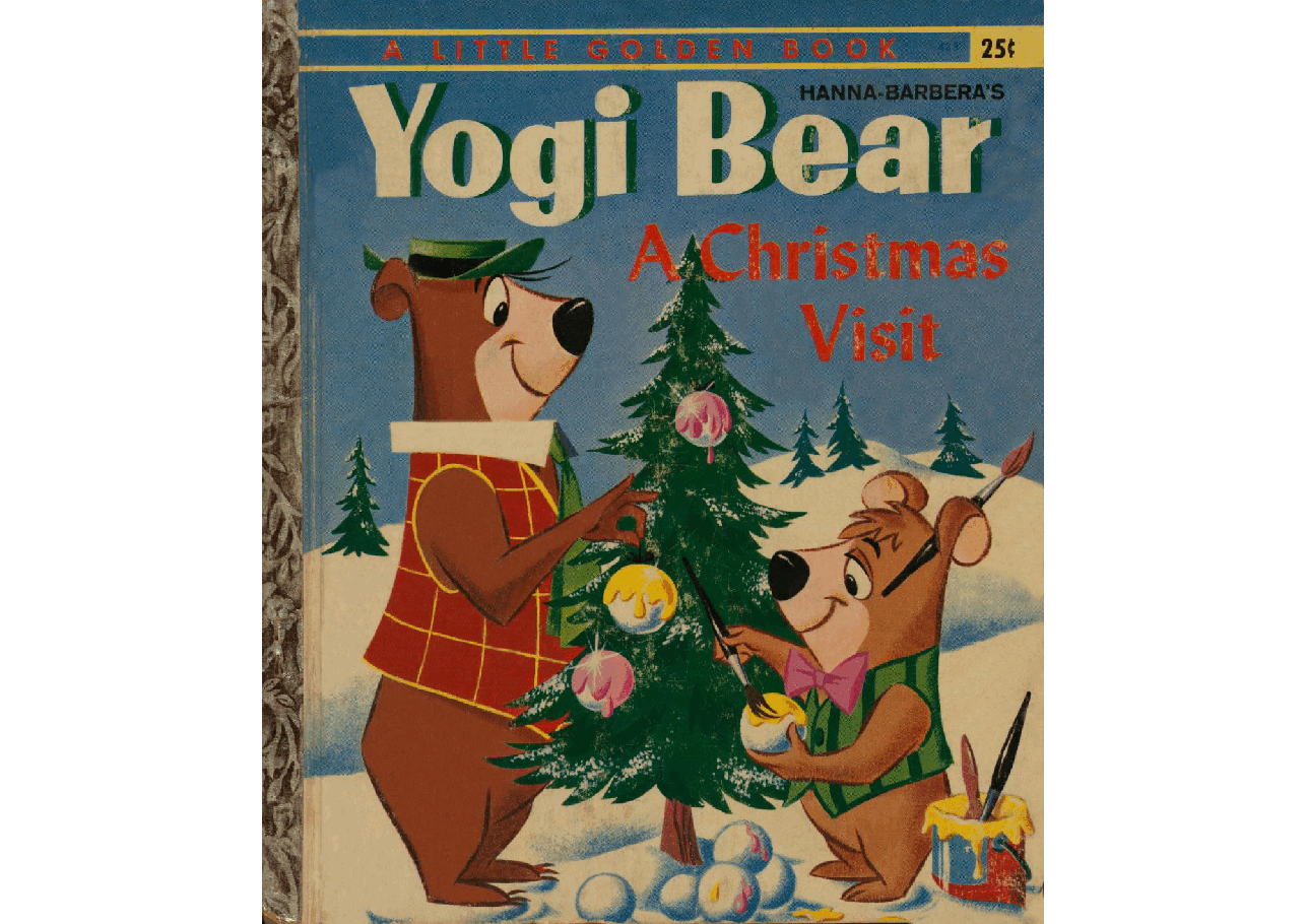 名家精选英语绘本Little Golden Book 0433 - Hanna-Barbera's Yogi Bear - A Christmas Visit (1961) (goldengems).pdf,第1页预览