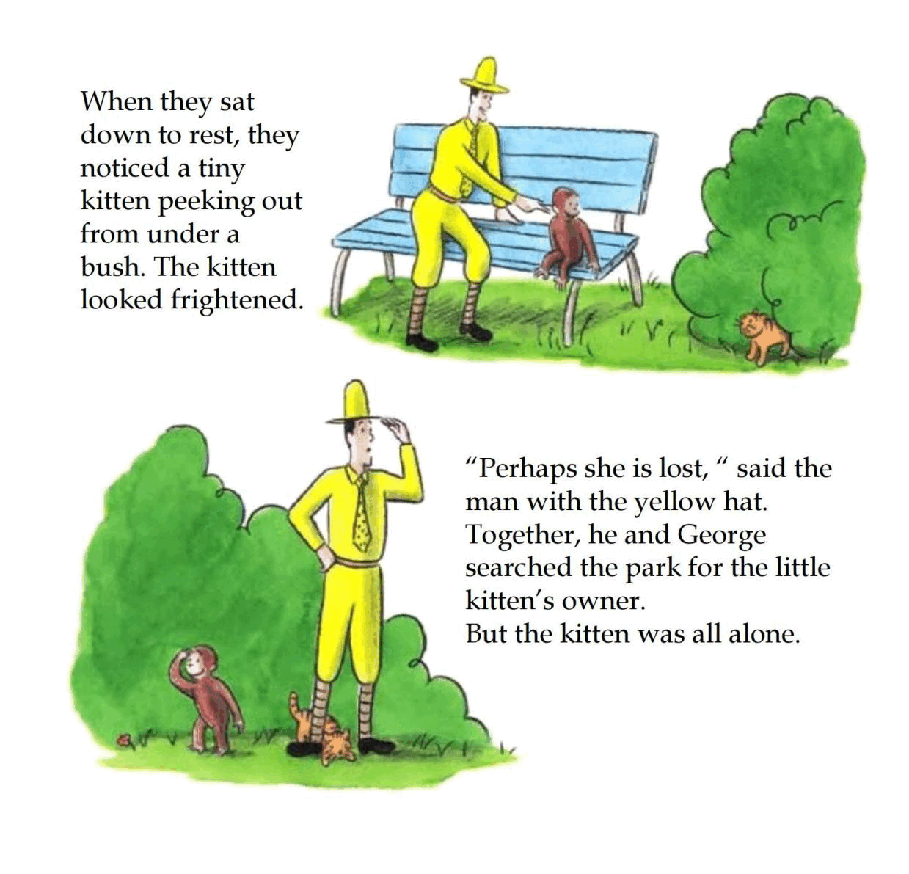 好奇的乔治英文绘本系列Curious George and Puppies.pdf，第4页预览