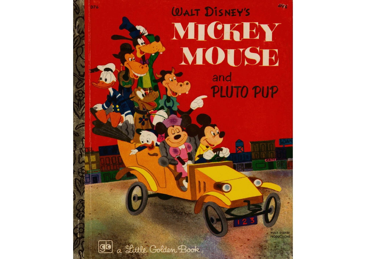 名家精选英语绘本A Little Golden Book D076 - Walt Disney's Mickey Mouse and Pluto Pup (1977) (goldengems).pdf,第1页预览