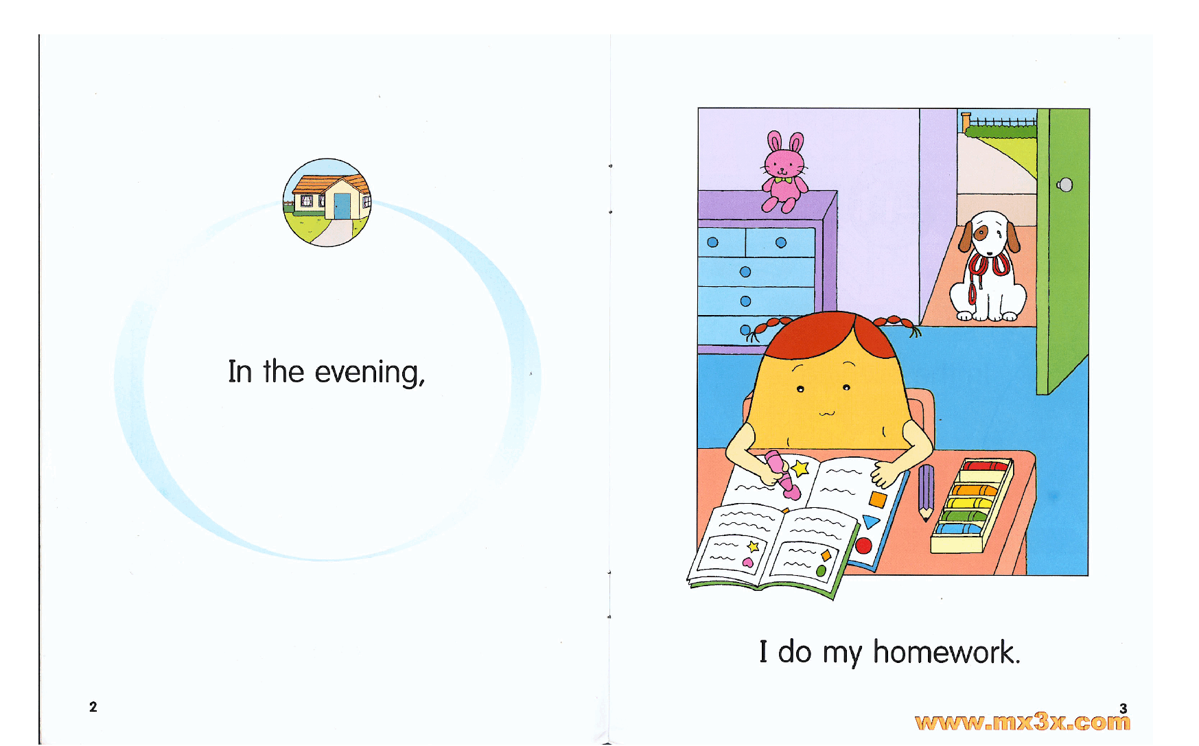 牛津马铃薯小子英文绘本Potato Pals 1F-in the evening.pdf,第3页预览