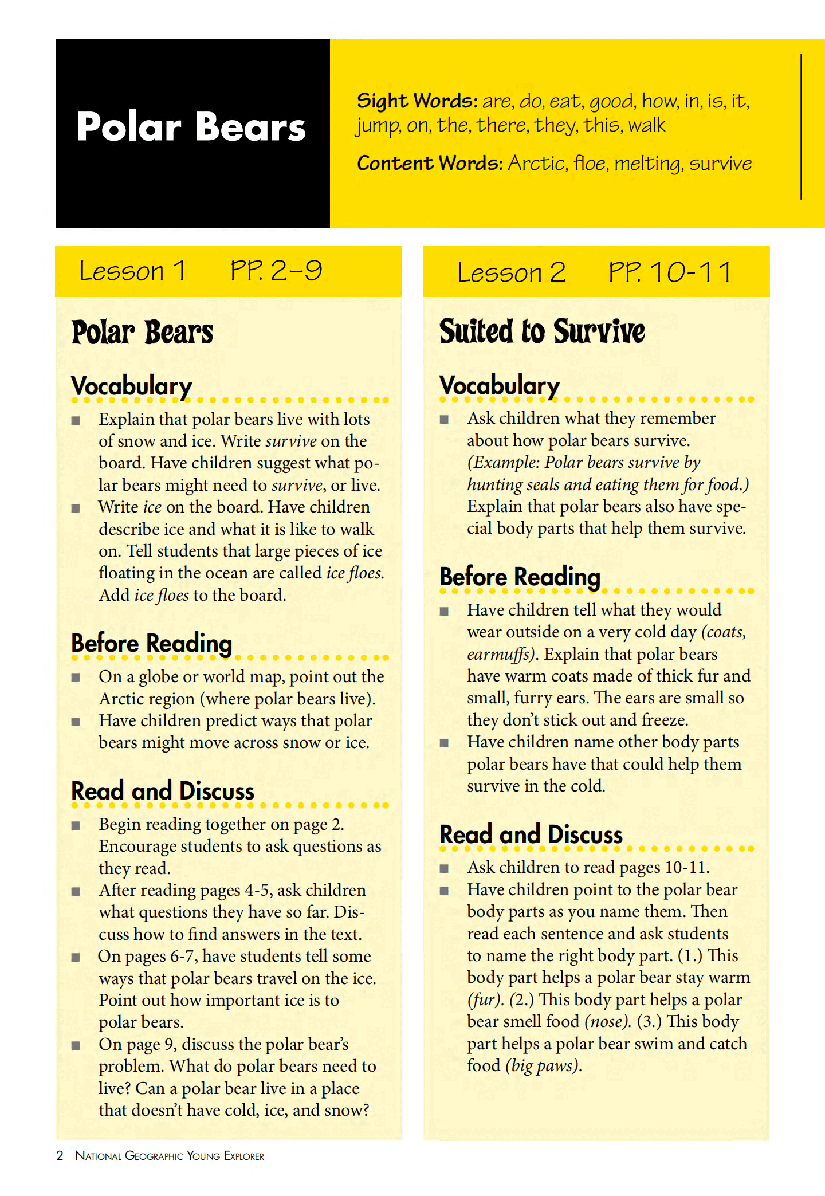 美国国家地理幼儿版January_Young_Exp_teachers_guide.pdf,第2页预览