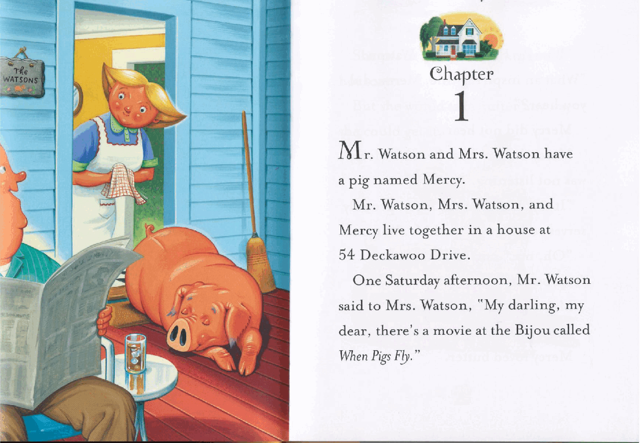 小猪梅西历险记Mercy_Watson_06_Mercy_Watson_Something_Wonky_This_Way_Comes.pdf,第4页预览