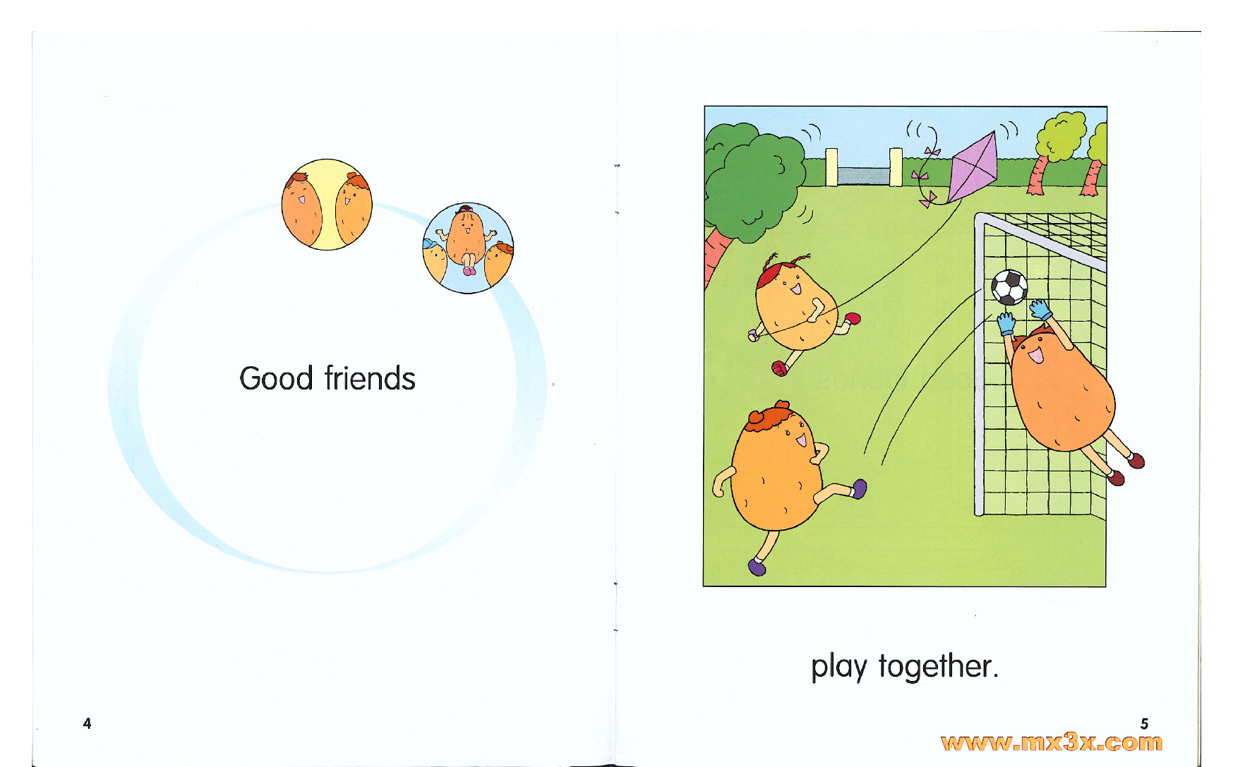 牛津马铃薯小子英文绘本Potato Pals 1E-good friends.pdf,第4页预览