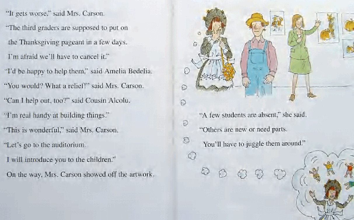 糊涂的女佣系列英文绘本Amelia Bedelia Talks Turkey.pdf,第4页预览