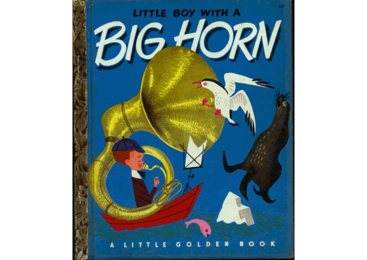 名家精选英语绘本Little Golden Book 0100 - Little Boy With a Big Horn (1950) (Freckled Derelict).pdf,第1页预览