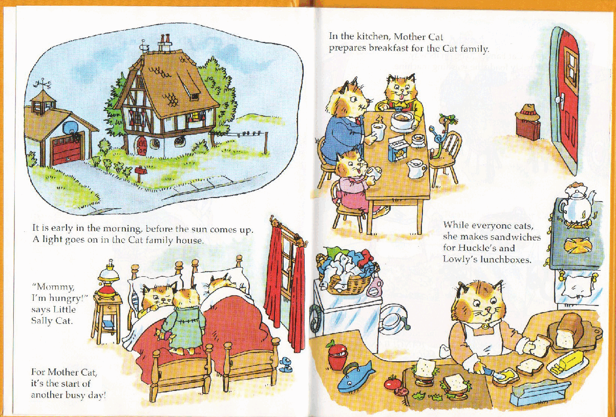 理查德斯凯瑞忙忙碌碌镇系列绘本16册[Richard Scarry]Mother Cats Busy Day.pdf，第3页预览