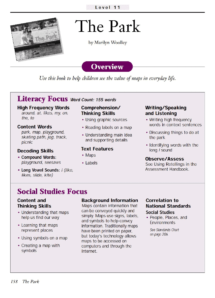 国家地理少儿百科提高级Early17 The Park 教学指导.pdf,第1页预览