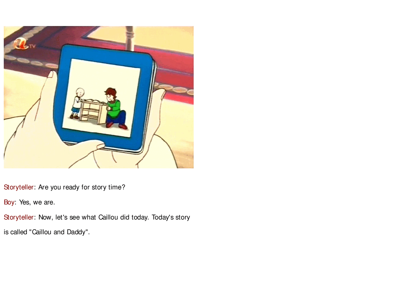 卡由英文绘本Caillou and Daddy.pdf,第2页预览