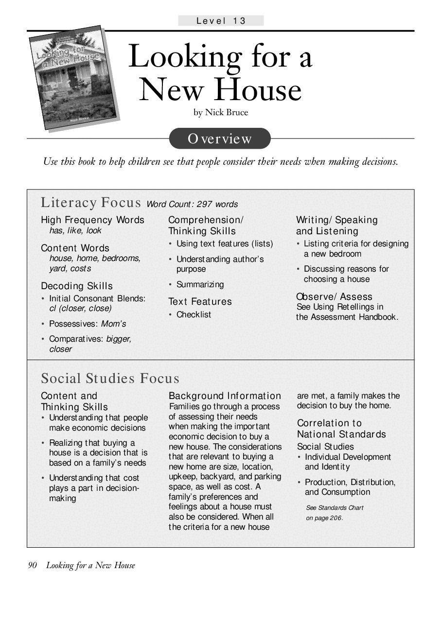 国家地理百科流利级英文绘本Fluent03 looking for a new house 教学指导.pdf,第1页预览